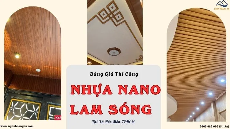 Bảng Giá Thi Công Tấm Ốp Nhựa Nano, Lam Sóng Tại Xã Hóc Môn TPHCM