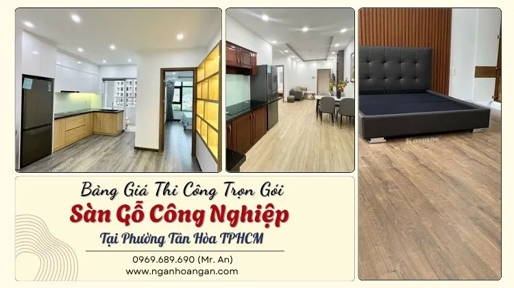 Bảng Giá Thi Công Hoàn Thiện Gỗ Công Nghiệp