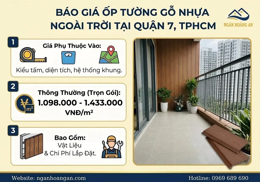 Báo Giá Ốp Tường Gỗ Nhựa Ngoài Trời Tại Quận 7 TPHCM