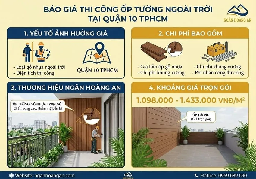 Báo Giá Thi Công Ốp Tường Ngoài Trời Tại Quận 10 TPHCM