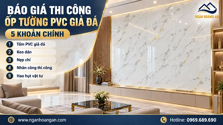 Báo Giá Thi Công Ốp Tường PVC Giả Đá Có 5 Khoản Chính Báo Giá Thi Công Ốp Tường PVC Giả Đá Có 5 Khoản Chính