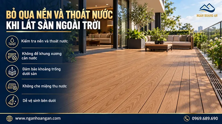 Bỏ Qua Nền Và Thoát Nước Khi Lát Sàn Ngoài Trời Bỏ Qua Nền Và Thoát Nước Khi Lát Sàn Ngoài Trời