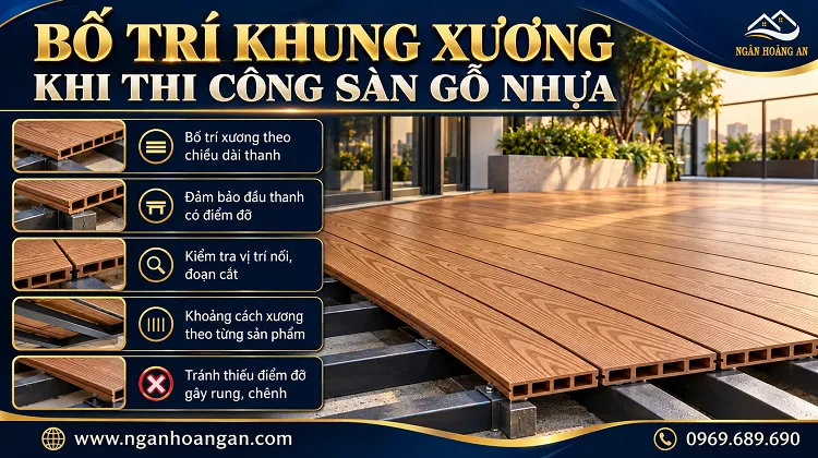 Bố Trí Khung Xương Khi Thi Công Sàn Gỗ Nhựa Bố Trí Khung Xương Khi Thi Công Sàn Gỗ Nhựa