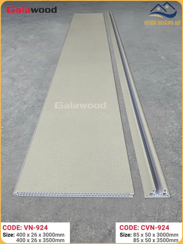 Bộ Vách Ngăn 2 Mặt Nhựa Giả Gỗ Galawood 924