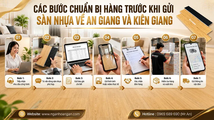 Các Bước Chuẩn Bị Hàng Trước Khi Gửi Sàn Nhựa Về An Giang Và Kiên Giang