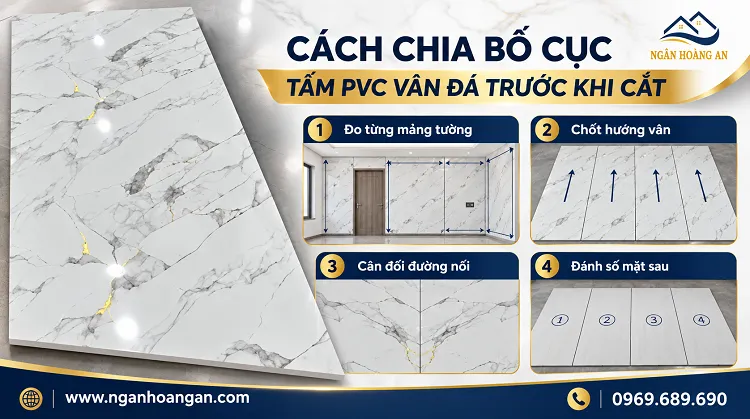 Cách Chia Bố Cục Tấm PVC Vân Đá Trước Khi Cắt