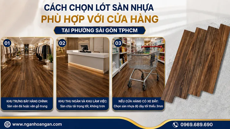 Cách Chọn Lót Sàn Nhựa Phù Hợp Với Cửa Hàng Tại Phường Sài Gòn TPHCM