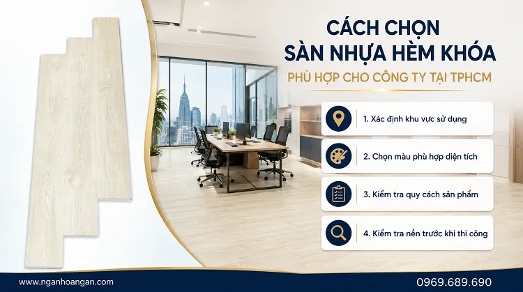 Cách Chọn Sàn Nhựa Hèm Khoá Phù Hợp Cho Công Ty Tại TPHCM