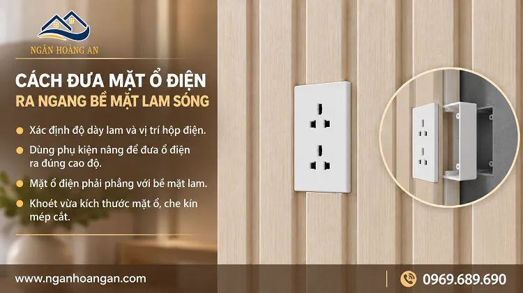 Cách Đưa Mặt Ổ Điện Ra Ngang Bề Mặt Lam Sóng Cách Đưa Mặt Ổ Điện Ra Ngang Bề Mặt Lam Sóng