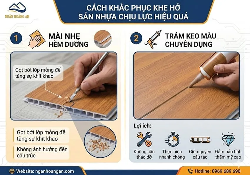 Cách Khắc Phục Khe Hở Sàn Nhựa Chịu Lực Hiệu Quả Cách Khắc Phục Khe Hở Sàn Nhựa Chịu Lực Hiệu Quả