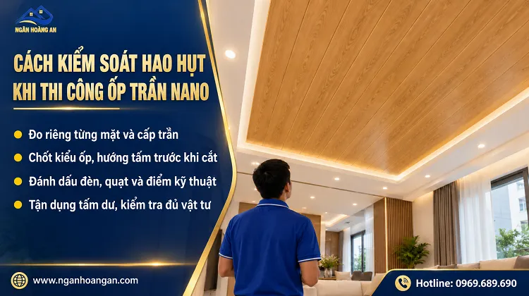 Cách Kiểm Soát Hao Hụt Khi Thi Công Ốp Trần Nano Cách Kiểm Soát Hao Hụt Khi Thi Công Ốp Trần Nano