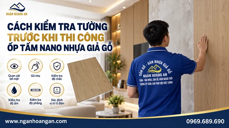 Cách Kiểm Tra Tường Trước Khi Thi Công Ốp Tấm Nano Nhựa Giả Gỗ