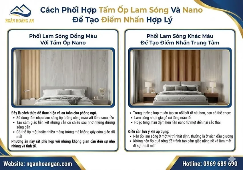 Cách Phối Hợp Tấm Ốp Lam Sóng Và Nano Để Tạo Điểm Nhấn Hợp Lý