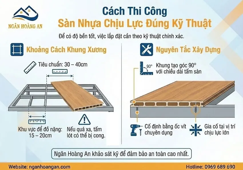 Cách Thi Công Sàn Nhựa Chịu Lực Đúng Kỹ Thuật
