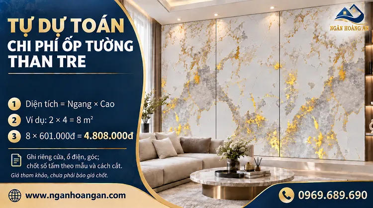 Cách Tự Dự Toán Chi Phí Ốp Tường Than Tre Cho Một Mảng Cách Tự Dự Toán Chi Phí Ốp Tường Than Tre Cho Một Mảng