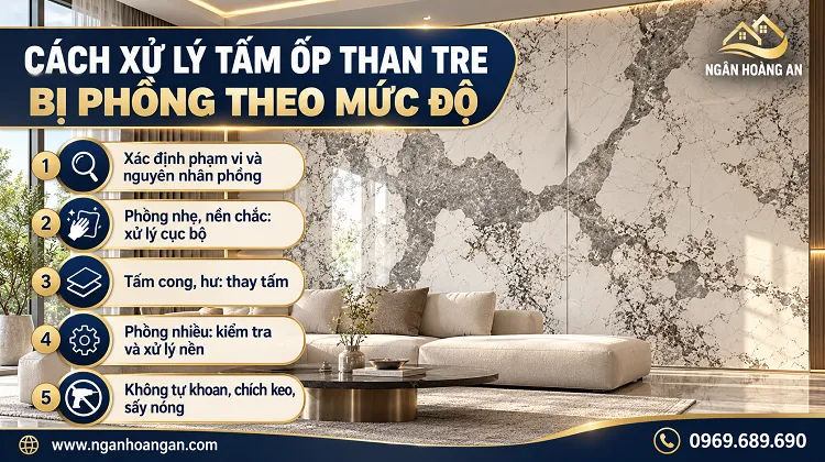 Cách Xử Lý Tấm Ốp Than Tre Bị Phồng Theo Mức Độ