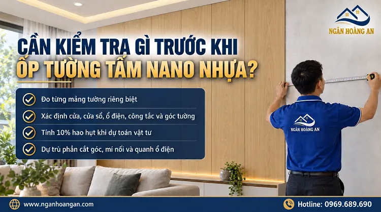 Cần Kiểm Tra Gì Trước Khi Ốp Tường Tấm Nano Nhựa?