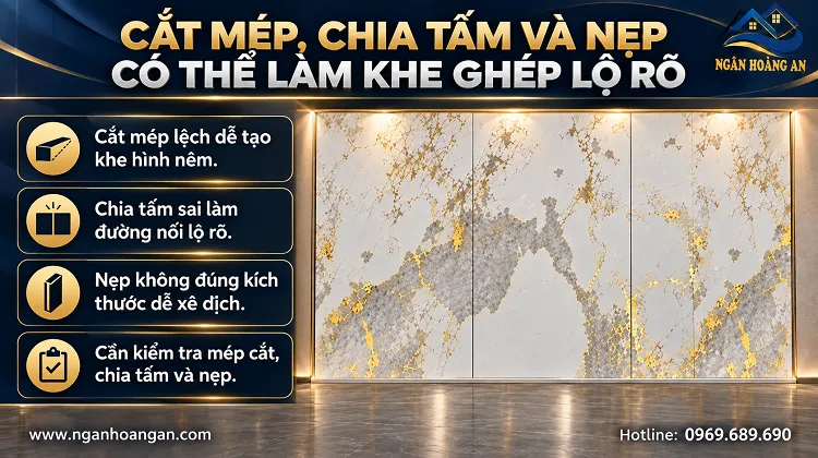 Cắt Mép, Chia Tấm Và Nẹp Có Thể Làm Khe Ghép Tấm Than Tre Lộ Rõ