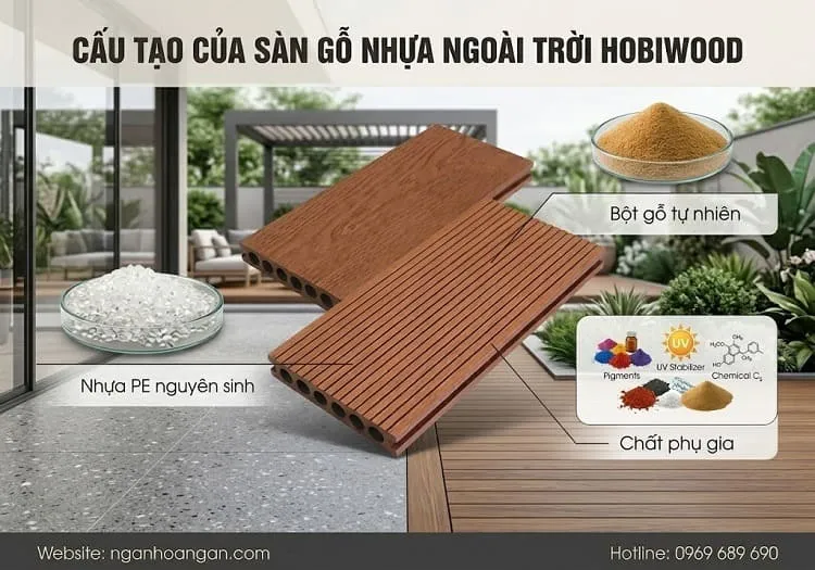 Cấu Tạo Của Sàn Gỗ Nhựa Ngoài Trời Hobiwood Cấu Tạo Của Sàn Gỗ Nhựa Ngoài Trời Hobiwood