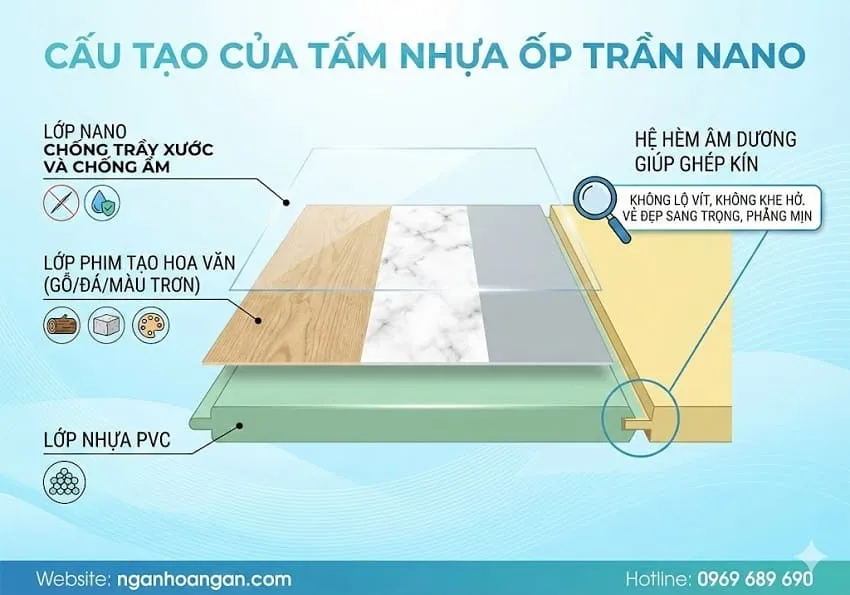 Cấu Tạo Của Tấm Nhựa Ốp Trần Nano Cấu Tạo Của Tấm Nhựa Ốp Trần Nano