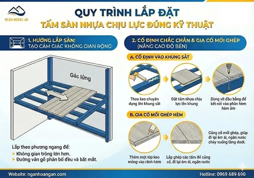 Cấu Tạo Hệ Khung – Yếu Tố Quyết Định Độ Chịu Lực Của Sàn Gác Lửng