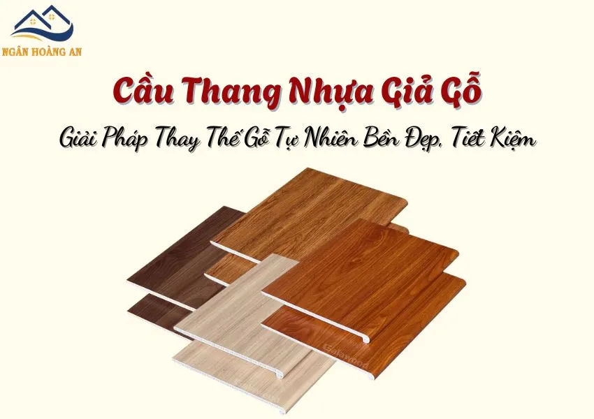 Cầu Thang Nhựa Giả Gỗ – Thay Thế Gỗ Tự Nhiên Bền Đẹp, Tiết Kiệm