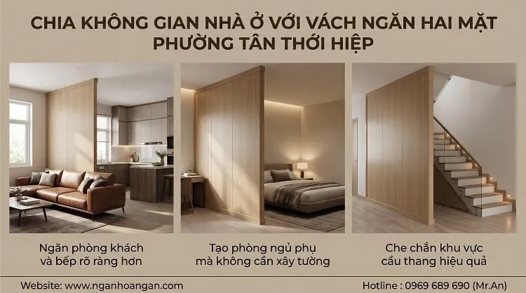 Chia Không Gian Nhà Ở Với Vách Ngăn Hai Mặt Phường Tân Thới Hiệp Chia Không Gian Nhà Ở Với Vách Ngăn Hai Mặt Phường Tân Thới Hiệp