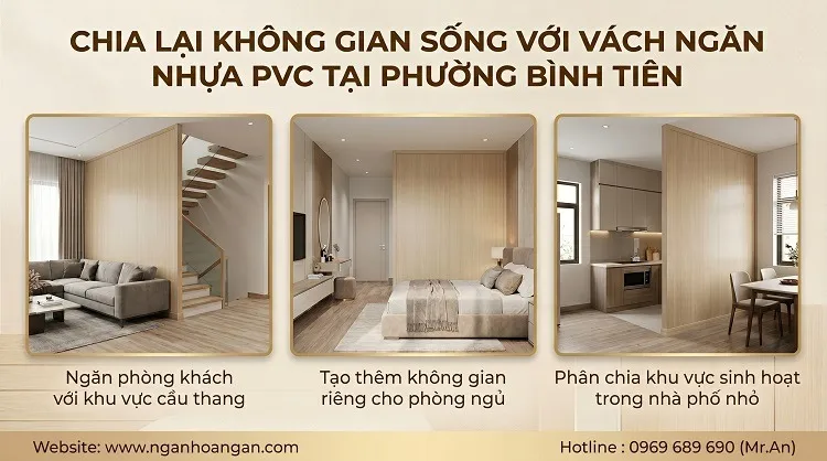 Chia Lại Không Gian Sống Với Vách Ngăn Nhựa PVC Tại Phường Bình Tiên