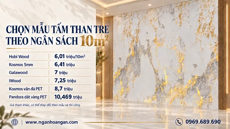 Chọn Mẫu Tấm Than Tre Theo Ngân Sách 10m² Chọn Mẫu Tấm Than Tre Theo Ngân Sách 10m²