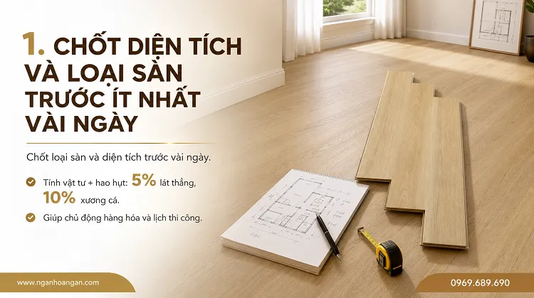 Chốt Diện Tích Và Loại Sàn Trước Ít Nhất Vài Ngày