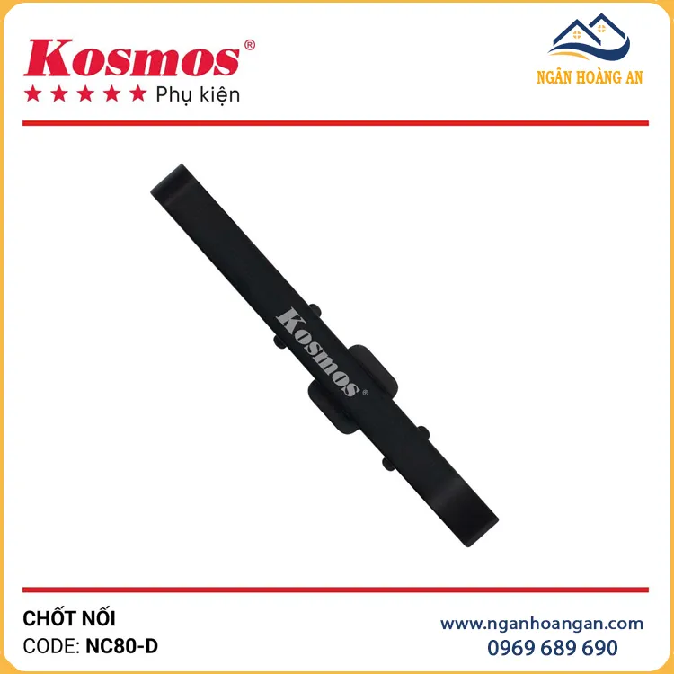 Chốt Nối Len Chân Tường Nhôm Kosmos 80mm NC80-D Màu Đen Chốt Nối Len Chân Tường Nhôm Kosmos 80mm NC80-D Màu Đen