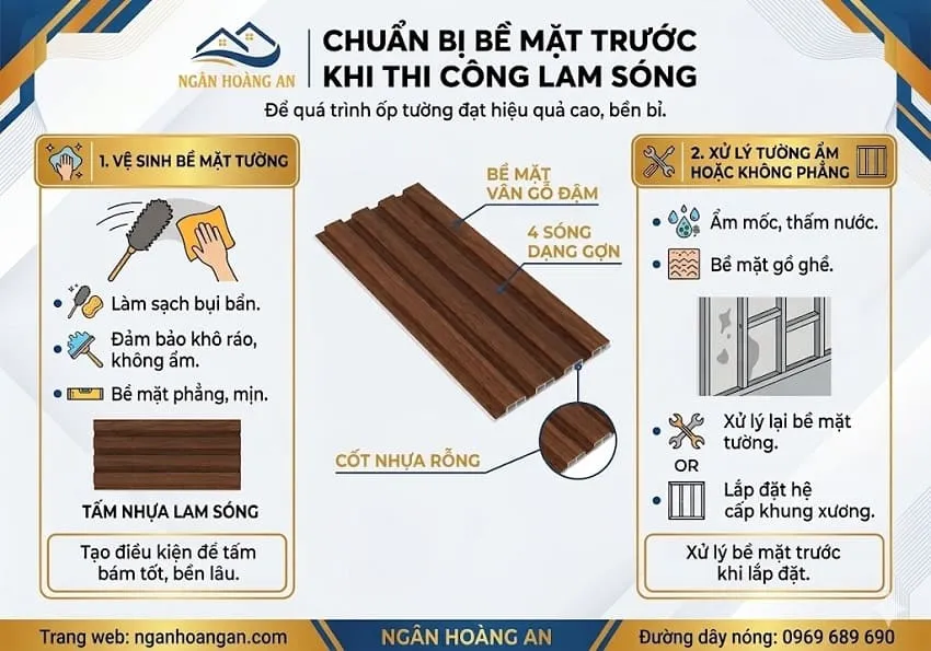 Chuẩn Bị Bề Mặt Trước Khi Thi Công Lam Sóng