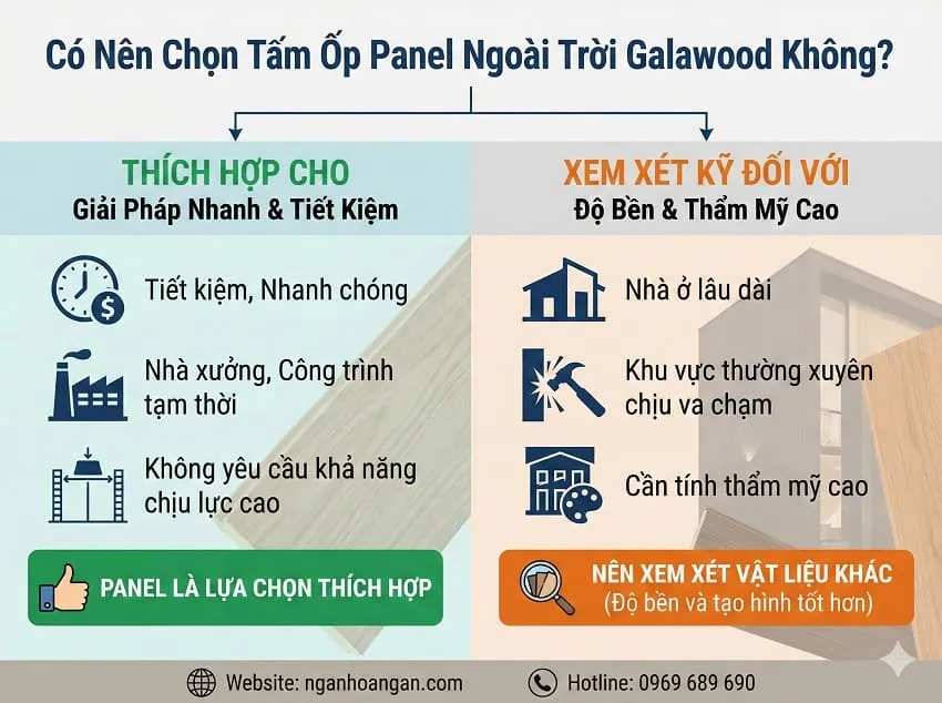 Có Nên Chọn Tấm Ốp Panel Ngoài Trời Galawood Không?