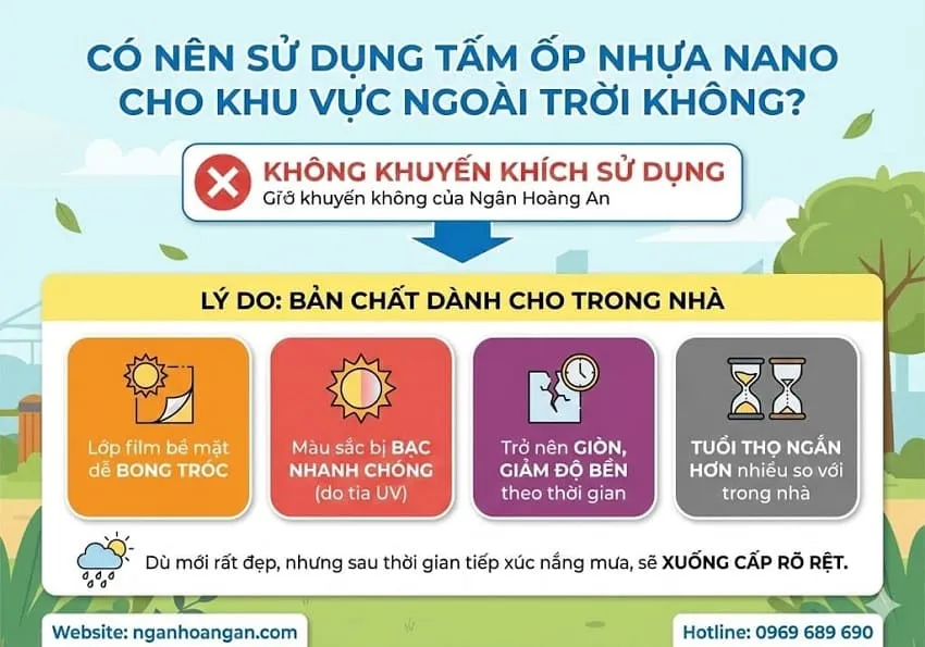 Có Nên Ốp Nhựa Nano Cho Khu Vực Ngoài Trời Không?