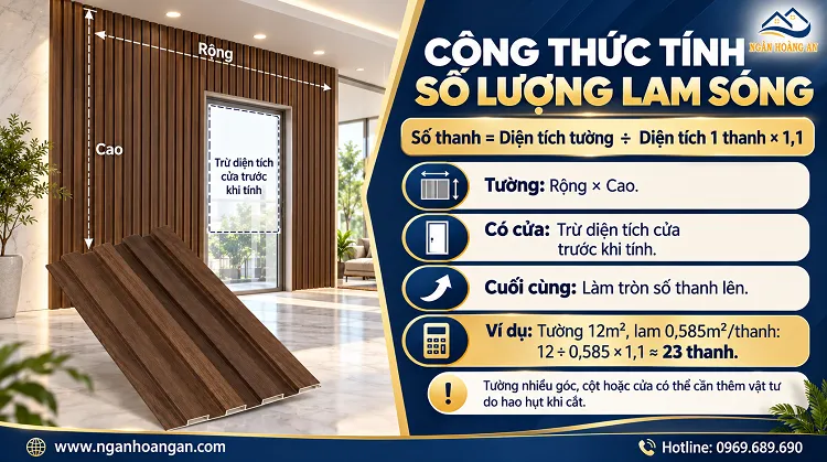 Công Thức Tính Số Lượng Lam Sóng Khi Thi Công