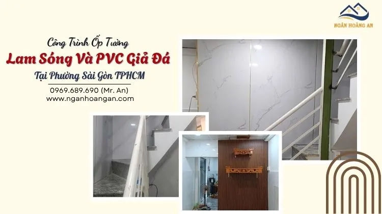 Công Trình Ốp Tường Lam Sóng Và PVC Giả Đá Tại Phường Sài Gòn TPHCM