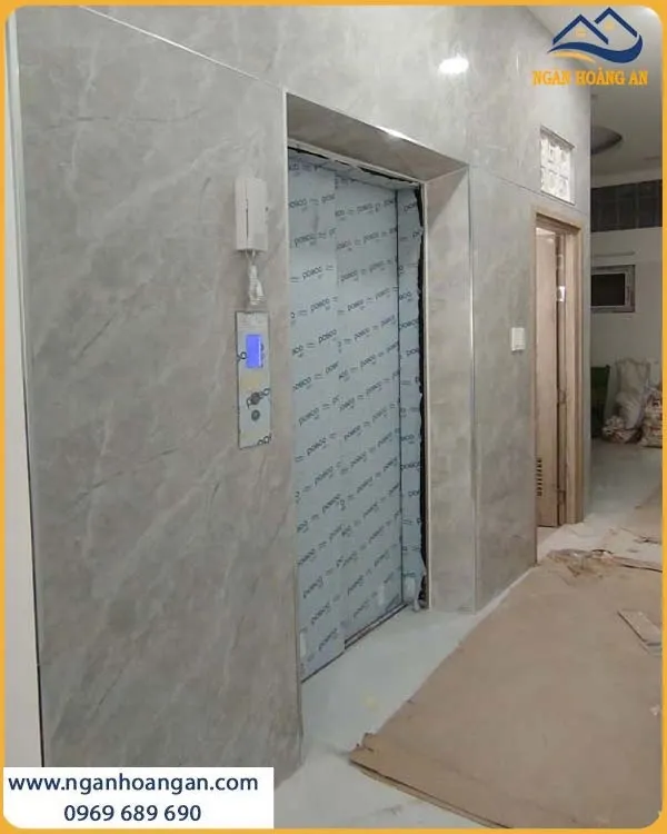 Ốp Thang Máy PVC Kosmos Giả Bê Tông Hiện Đại