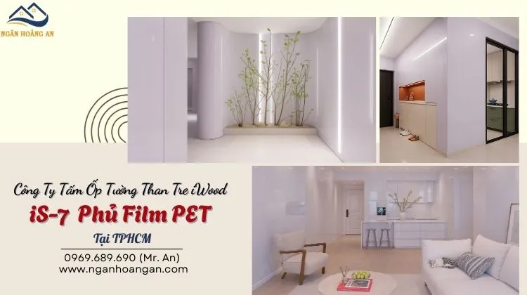 Công Ty Tấm Ốp Tường Than Tre iWood iS-7 Phủ Film PET Tại TPHCM