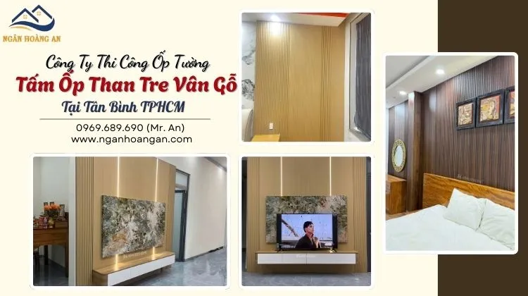 Công Ty Thi Công Ốp Tường Tấm Ốp Than Tre Vân Gỗ