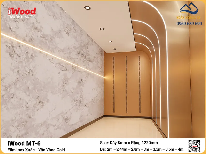 Cửa Hàng Bán Tấm Ốp Than Tre Film Inox MT-6 Chính Hãng