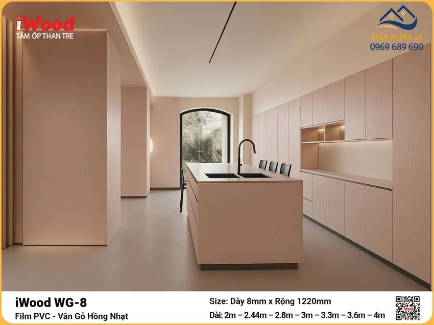 Cửa Hàng Tấm Than Tre iWood WG-8 Vân Gỗ Giá Tốt