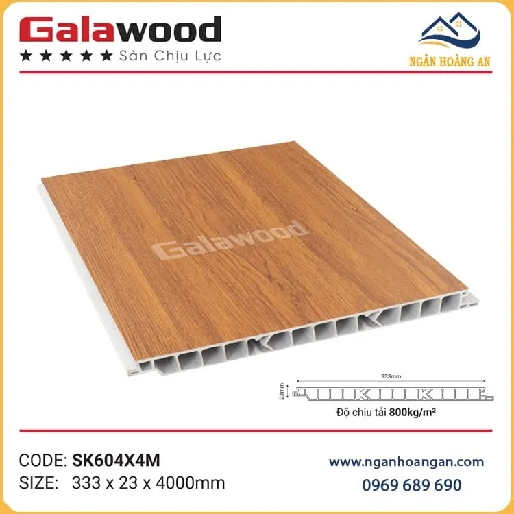 Tấm Sàn Nhựa Chịu Lực Chuyên Làm Gác Xép Galawood SK604X4M Tấm Sàn Nhựa Chịu Lực Chuyên Làm Gác Xép Galawood SK604X4M