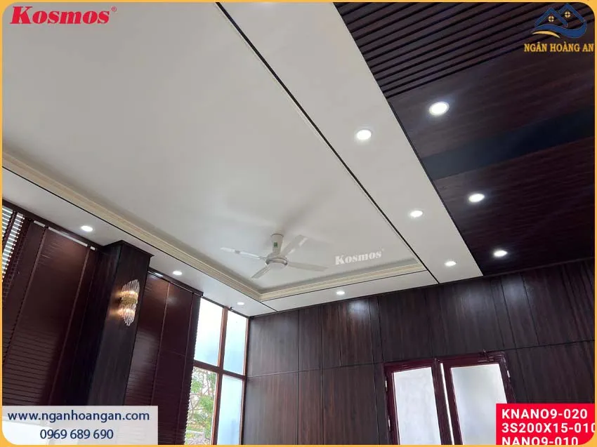 Ốp Trần Tấm Nano Màu Trắng Có Độ Bền Cao Lên Đến 20 Năm