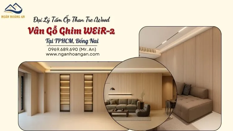Đại Lý Tấm Ốp Than Tre iWood Vân Ghim Gỗ WEiR-2 Tại TPHCM, Đồng Nai