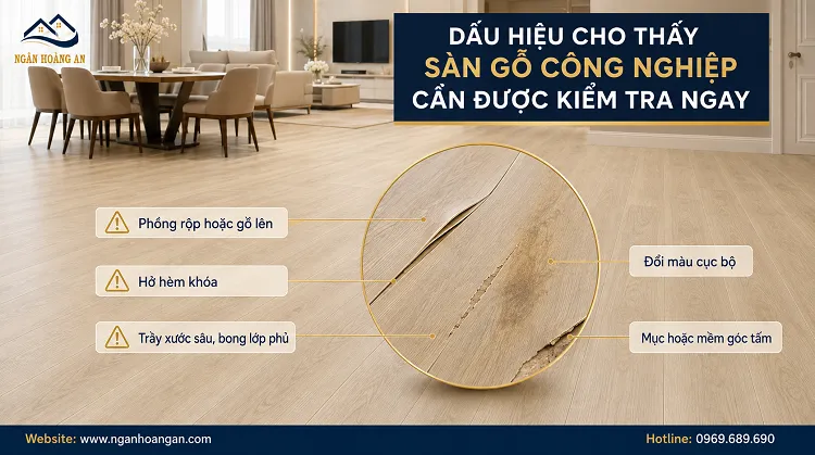 Dấu Hiệu Cho Thấy Sàn Gỗ Công Nghiệp Cần Được Kiểm Tra Ngay