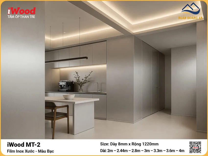 Địa Chỉ Bán Tấm Than Tre iWood Film Inox Bạc MT-2