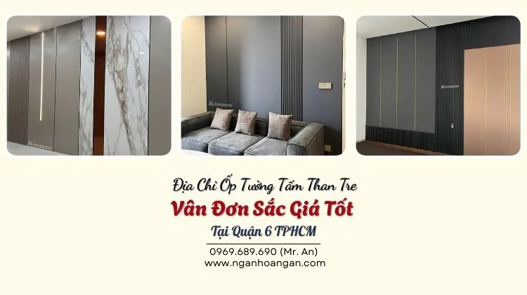 Địa Chỉ Ốp Tường Tấm Than Tre Vân Đơn Sắc Giá Tốt Địa Chỉ Ốp Tường Tấm Than Tre Vân Đơn Sắc Giá Tốt