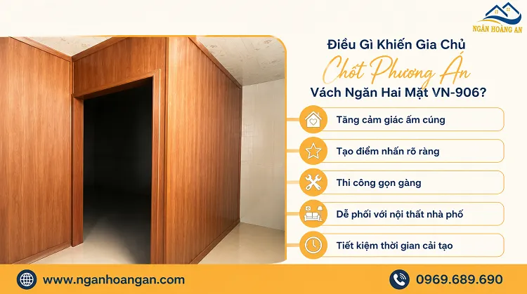 Điều Gì Khiến Gia Chủ Chốt Phương Án Vách Ngăn Hai Mặt VN-906?