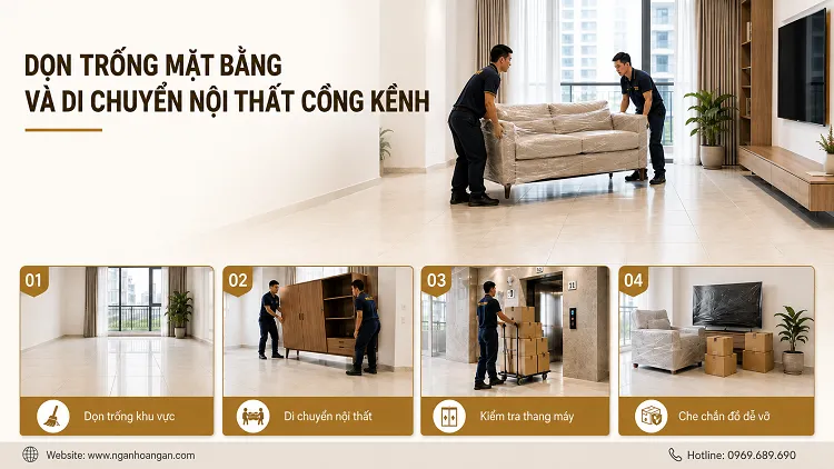 Dọn Trống Mặt Bằng Và Di Chuyển Nội Thất Cồng Kềnh