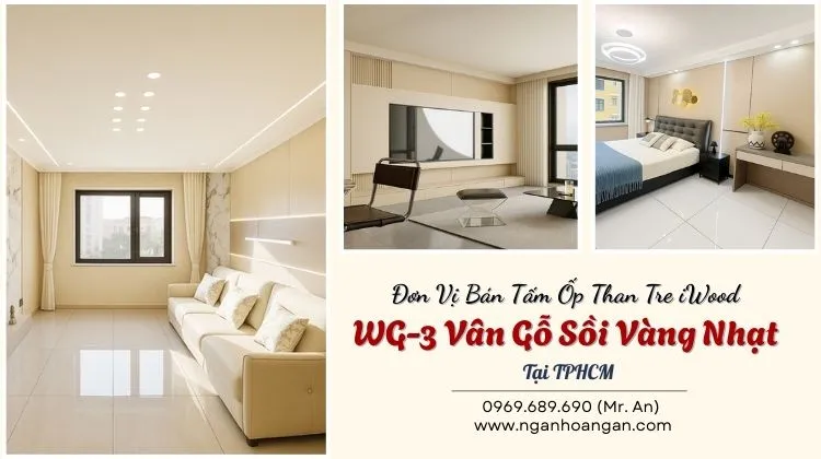 Đơn Vị Bán Tấm Ốp Than Tre iWood WG-3 Vân Gỗ Sồi Vàng Nhạt Tại TPHCM